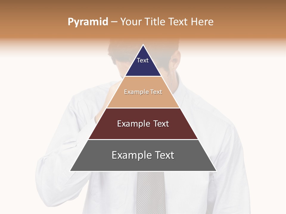 A Man Is Holding His Head In His Hands PowerPoint Template