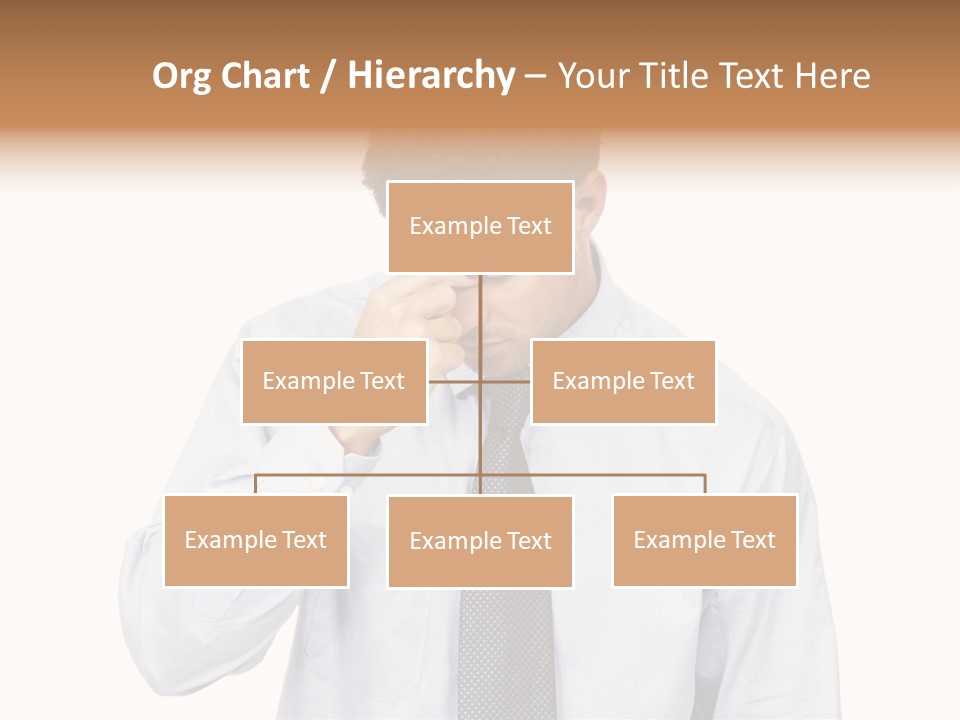 A Man Is Holding His Head In His Hands PowerPoint Template