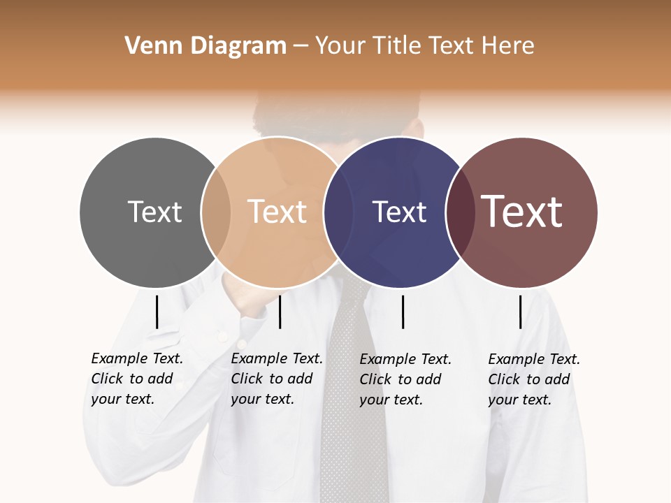 A Man Is Holding His Head In His Hands PowerPoint Template