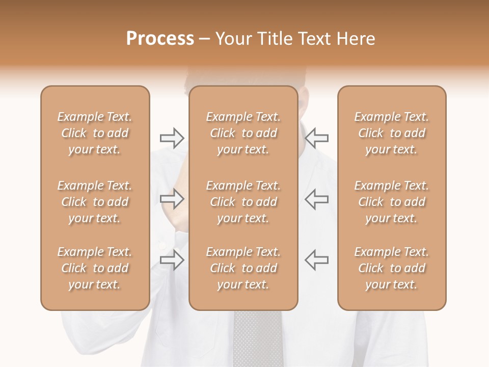 A Man Is Holding His Head In His Hands PowerPoint Template