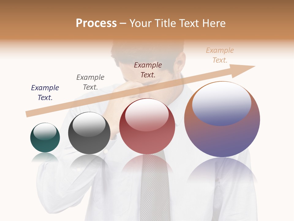 A Man Is Holding His Head In His Hands PowerPoint Template