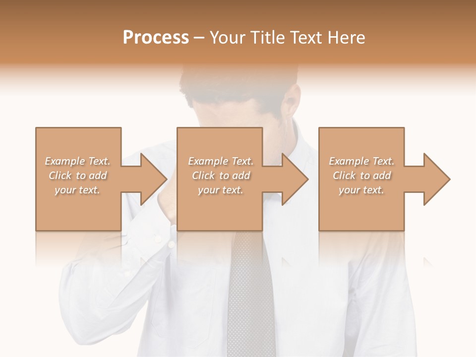 A Man Is Holding His Head In His Hands PowerPoint Template