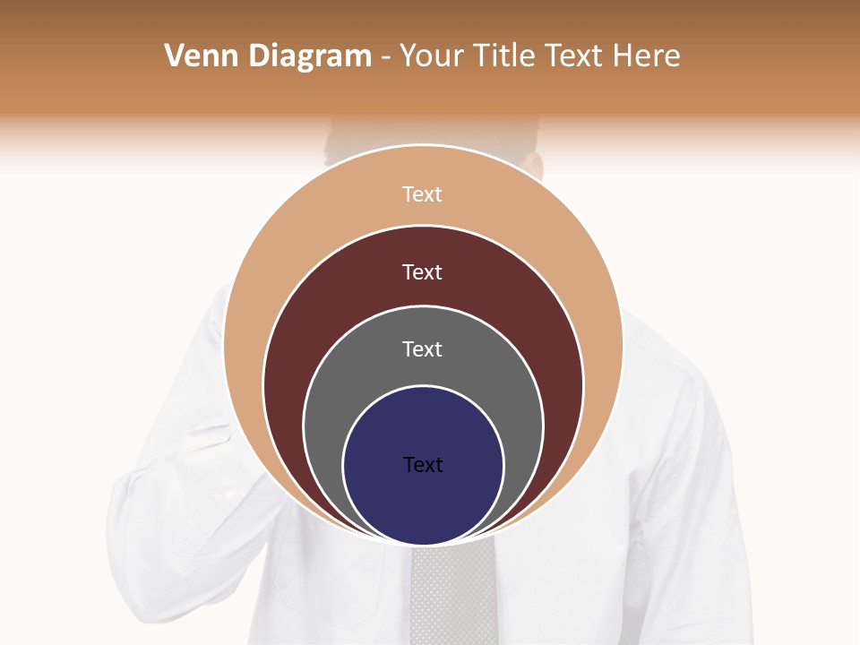 A Man Is Holding His Head In His Hands PowerPoint Template