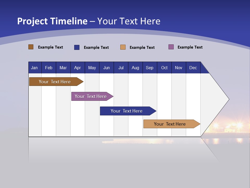 A Power Plant At Night Powerpoint Presentation Template PowerPoint Template