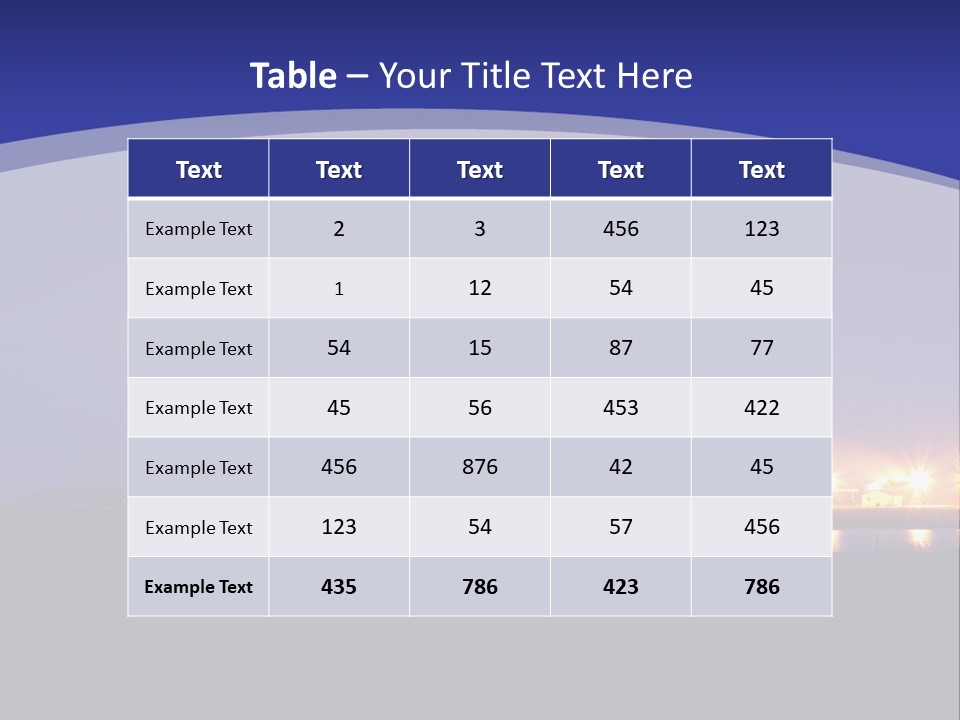 A Power Plant At Night Powerpoint Presentation Template PowerPoint Template