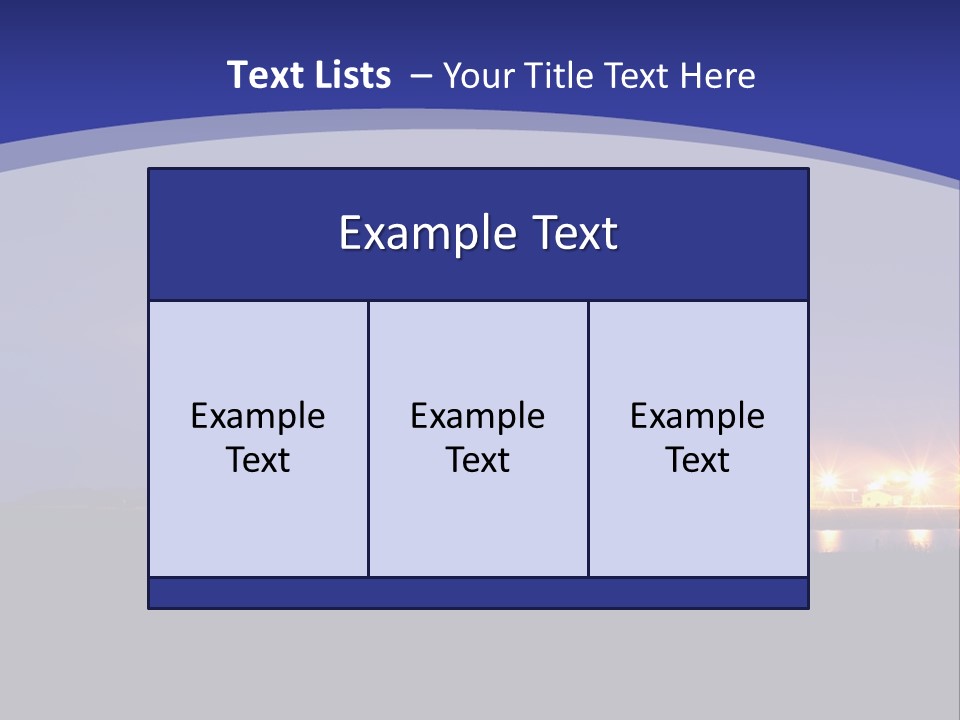 A Power Plant At Night Powerpoint Presentation Template PowerPoint Template