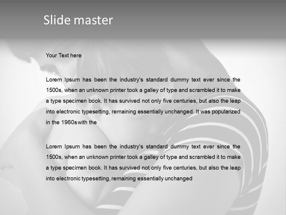 A Woman Holding A Baby In Her Arms PowerPoint Template