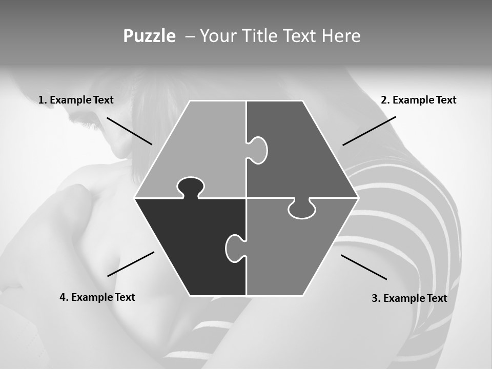 A Woman Holding A Baby In Her Arms PowerPoint Template