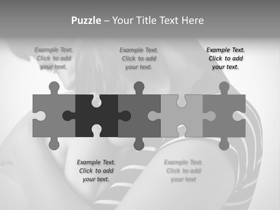 A Woman Holding A Baby In Her Arms PowerPoint Template