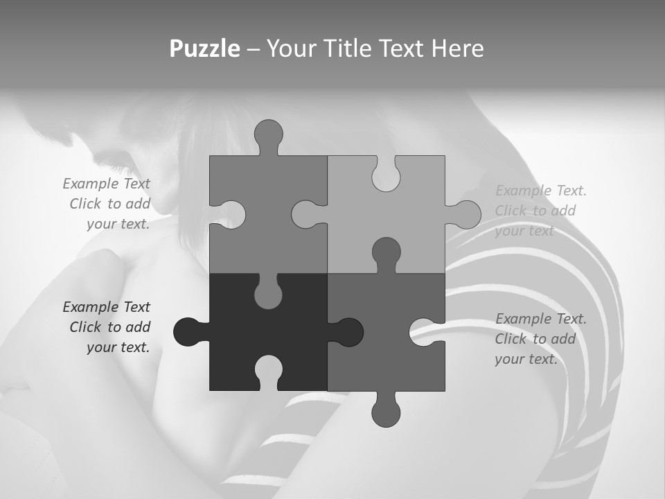 A Woman Holding A Baby In Her Arms PowerPoint Template