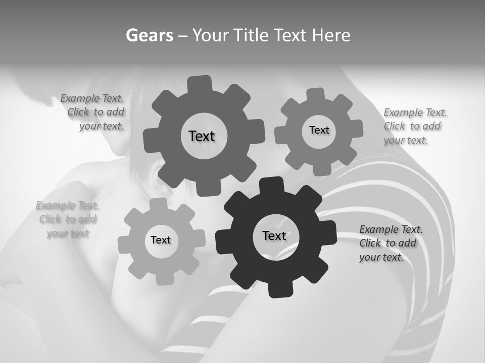 A Woman Holding A Baby In Her Arms PowerPoint Template