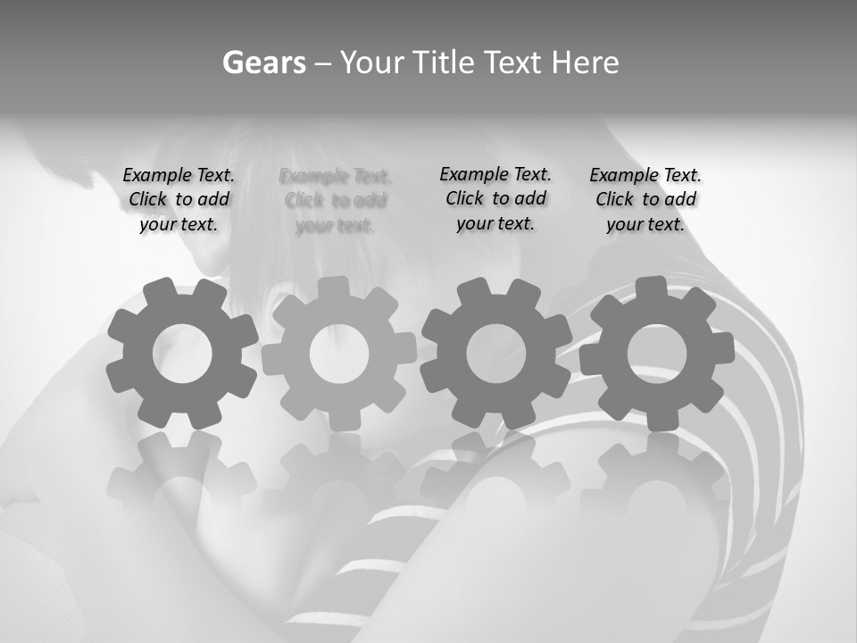 A Woman Holding A Baby In Her Arms PowerPoint Template