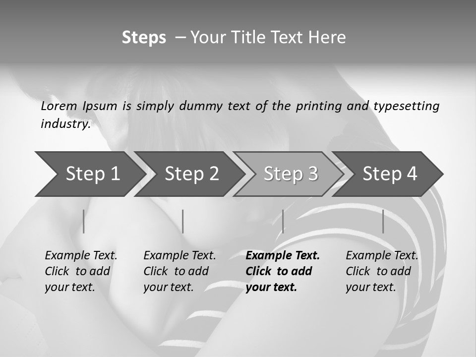 A Woman Holding A Baby In Her Arms PowerPoint Template