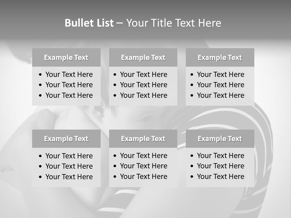 A Woman Holding A Baby In Her Arms PowerPoint Template