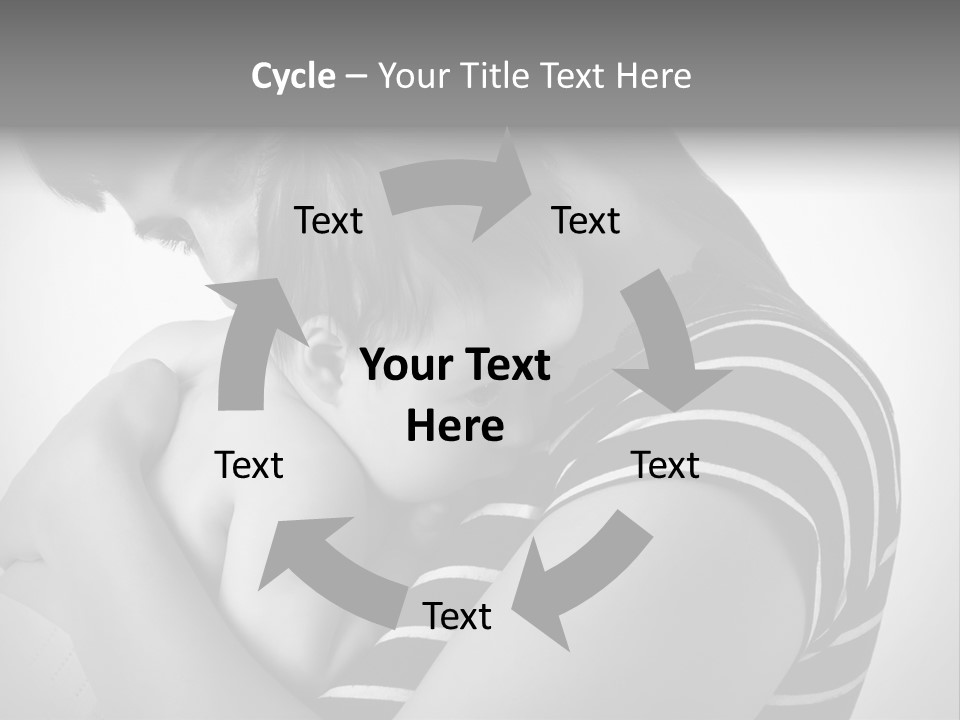 A Woman Holding A Baby In Her Arms PowerPoint Template