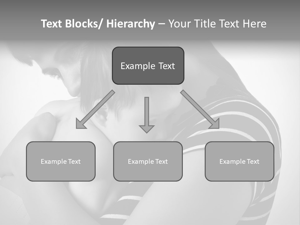 A Woman Holding A Baby In Her Arms PowerPoint Template