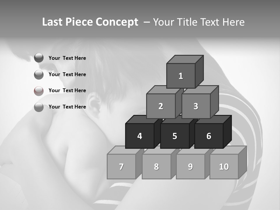 A Woman Holding A Baby In Her Arms PowerPoint Template