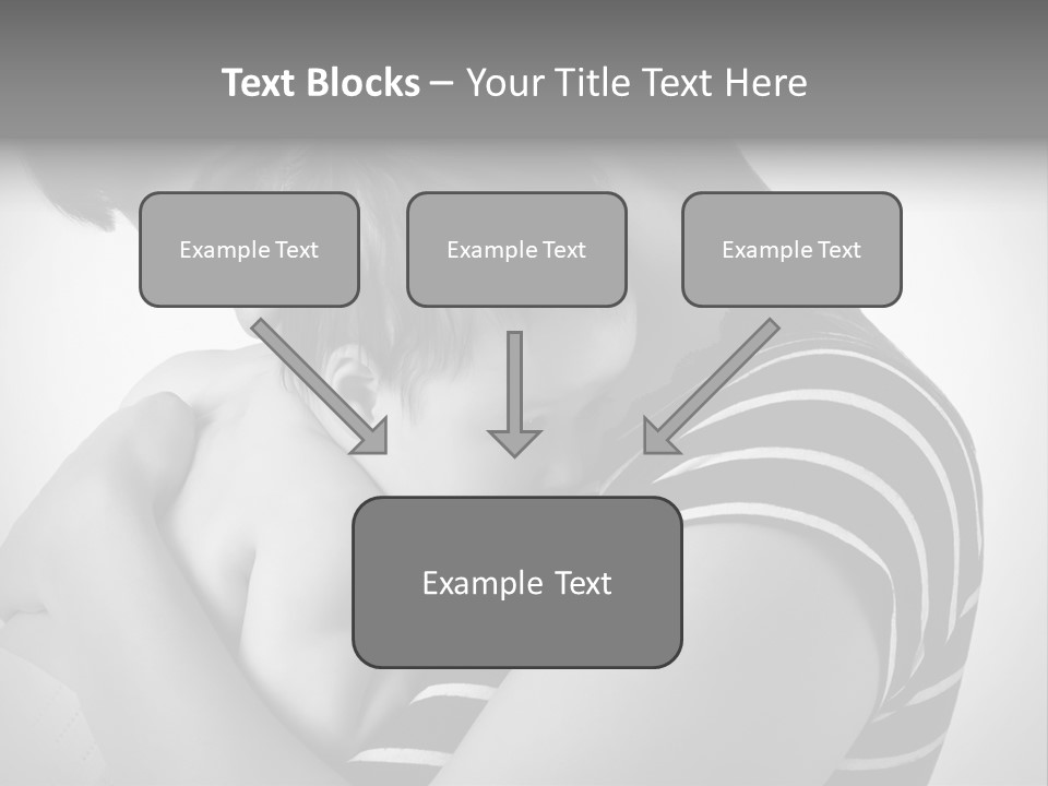 A Woman Holding A Baby In Her Arms PowerPoint Template