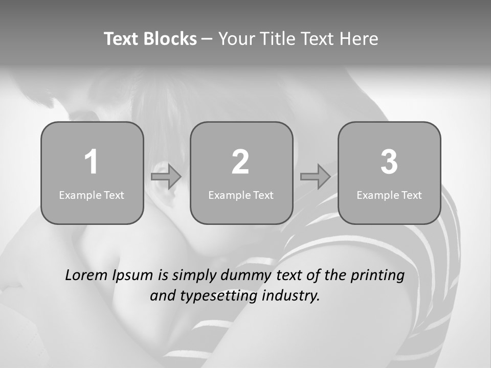 A Woman Holding A Baby In Her Arms PowerPoint Template