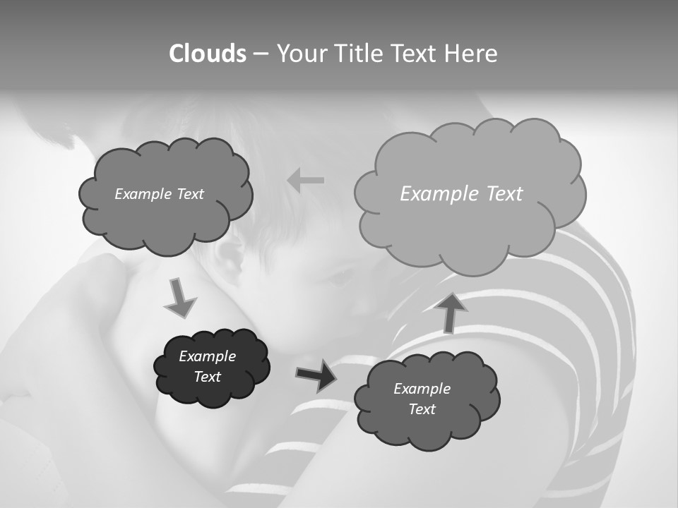 A Woman Holding A Baby In Her Arms PowerPoint Template