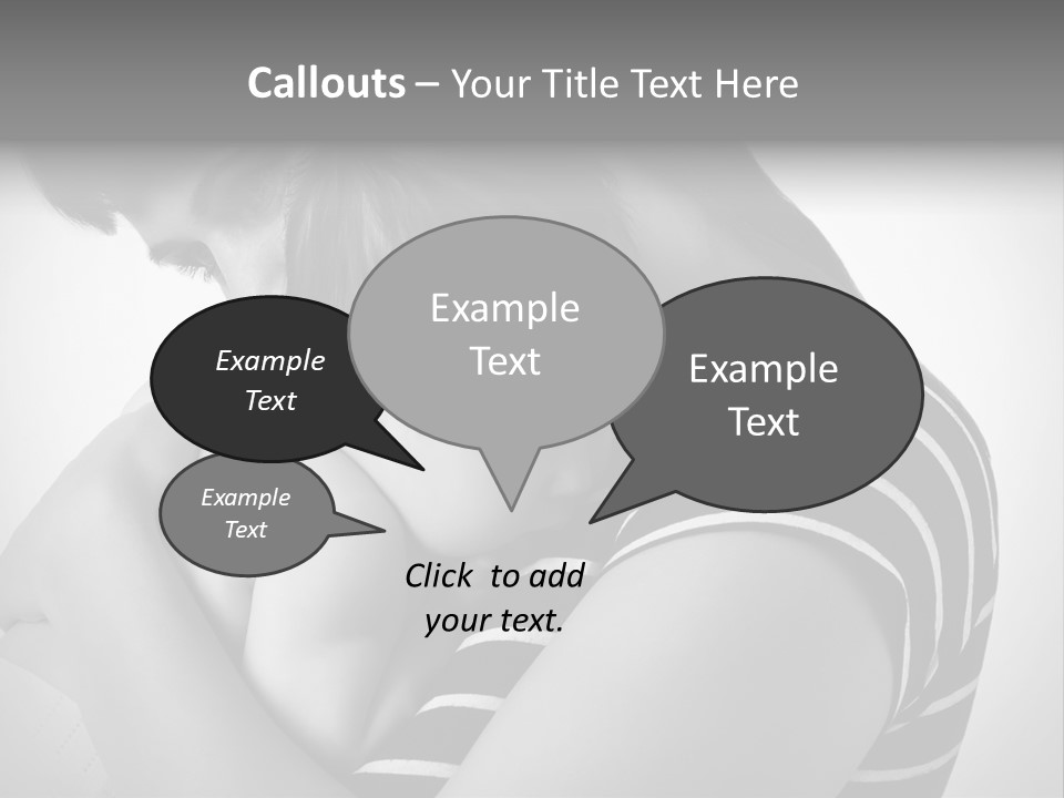 A Woman Holding A Baby In Her Arms PowerPoint Template