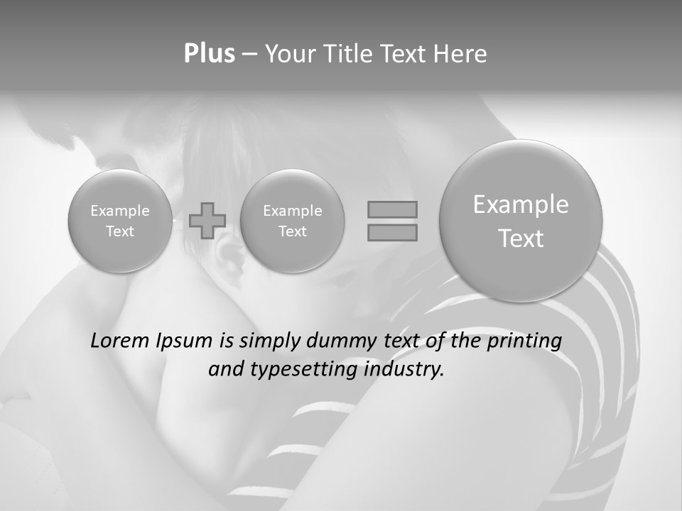 A Woman Holding A Baby In Her Arms PowerPoint Template