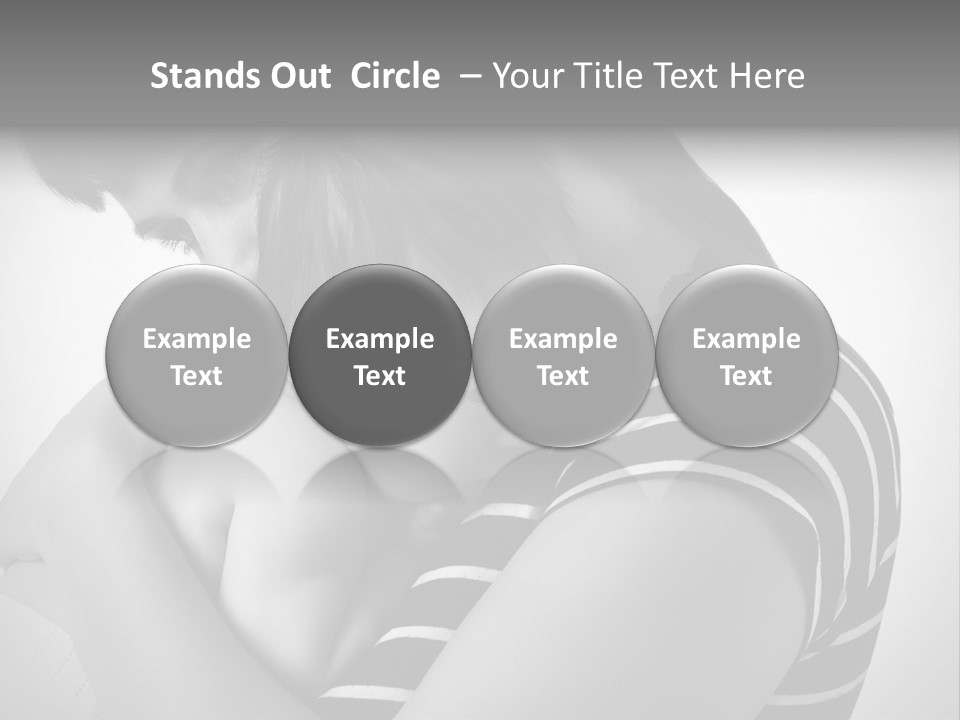 A Woman Holding A Baby In Her Arms PowerPoint Template