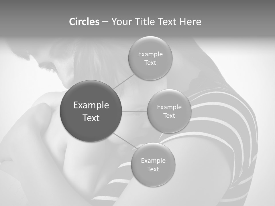 A Woman Holding A Baby In Her Arms PowerPoint Template