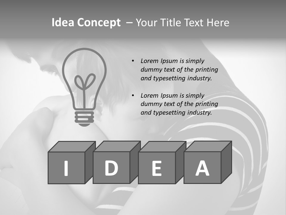 A Woman Holding A Baby In Her Arms PowerPoint Template