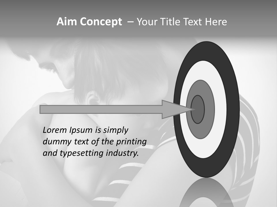 A Woman Holding A Baby In Her Arms PowerPoint Template