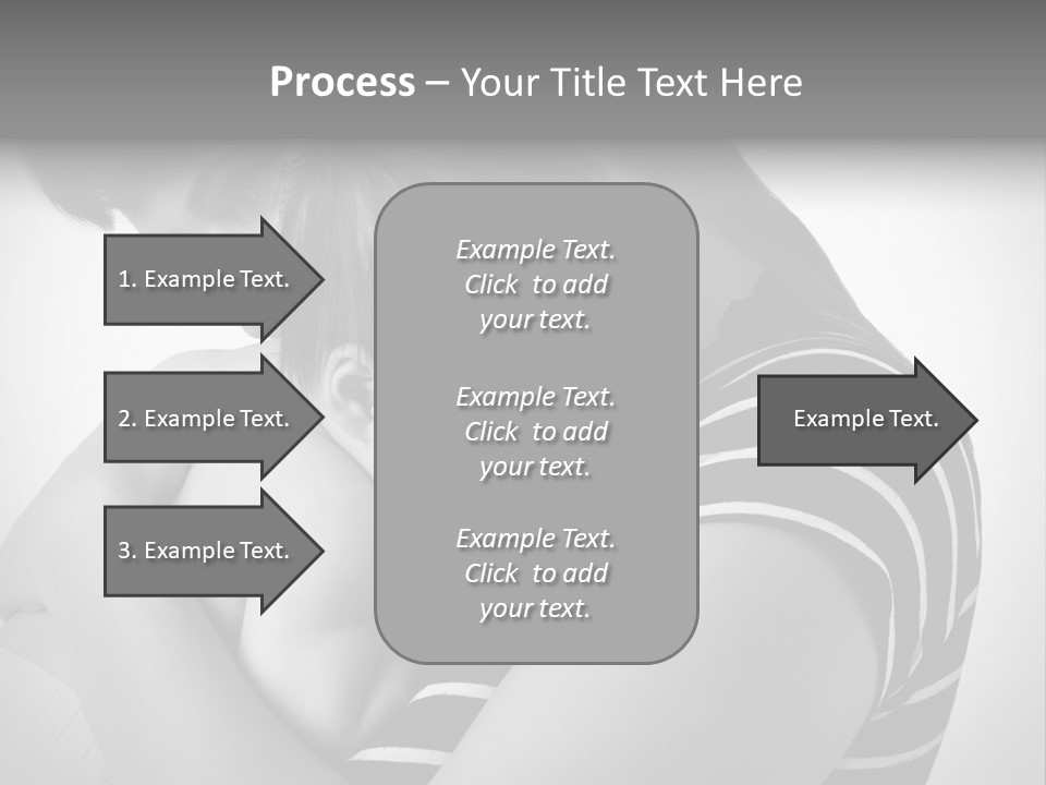 A Woman Holding A Baby In Her Arms PowerPoint Template