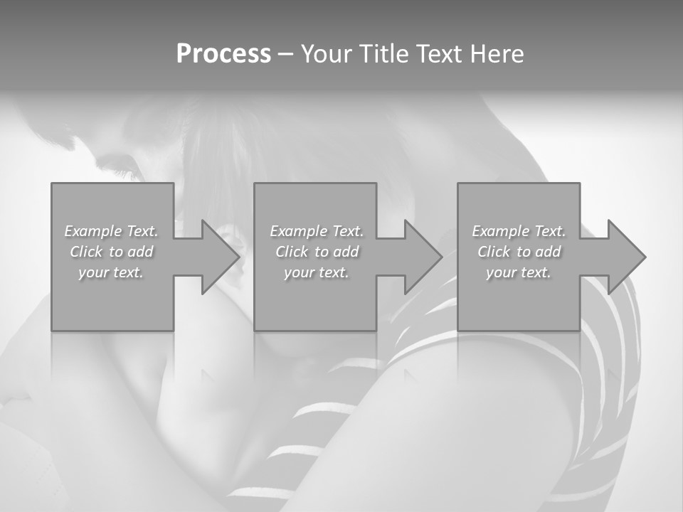 A Woman Holding A Baby In Her Arms PowerPoint Template