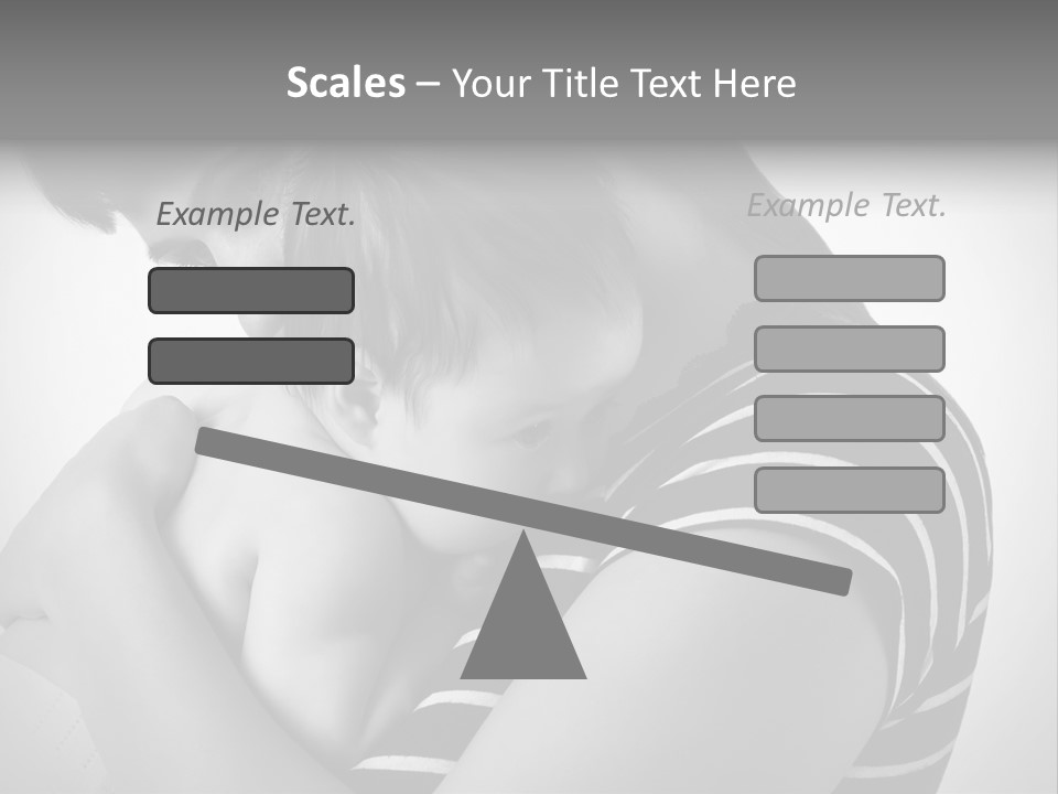 A Woman Holding A Baby In Her Arms PowerPoint Template