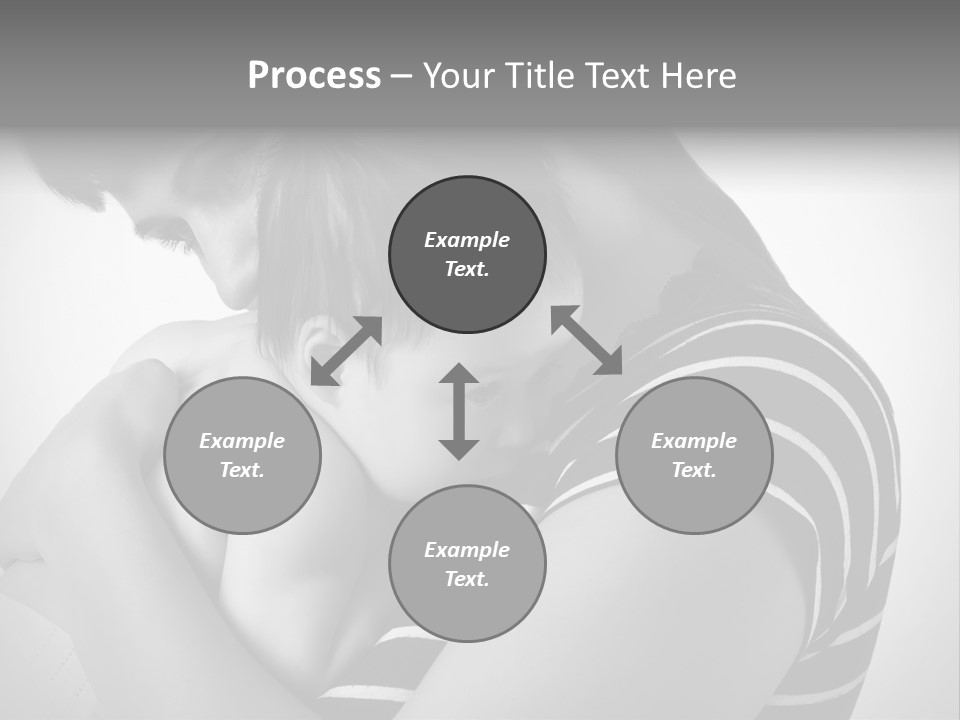 A Woman Holding A Baby In Her Arms PowerPoint Template