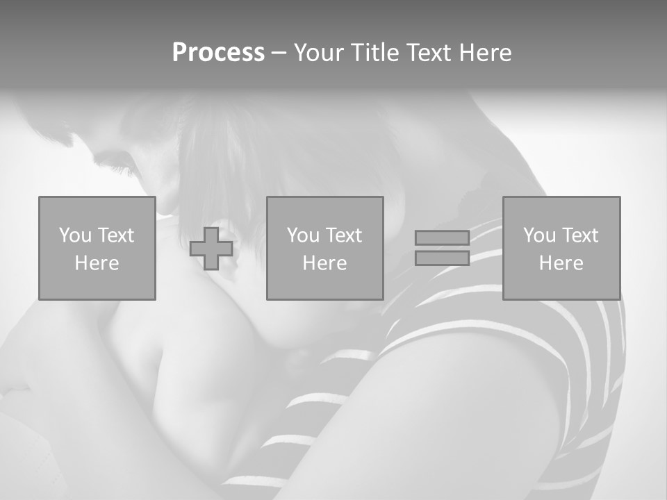 A Woman Holding A Baby In Her Arms PowerPoint Template