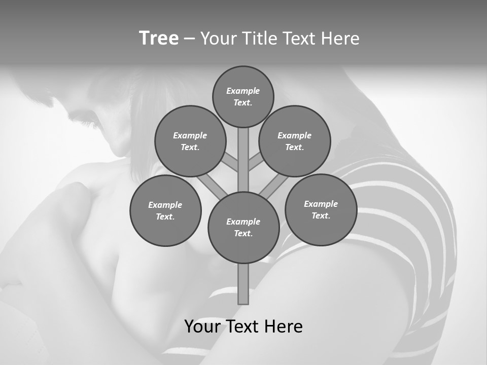 A Woman Holding A Baby In Her Arms PowerPoint Template