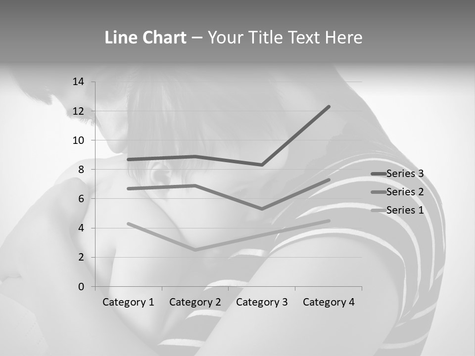 A Woman Holding A Baby In Her Arms PowerPoint Template