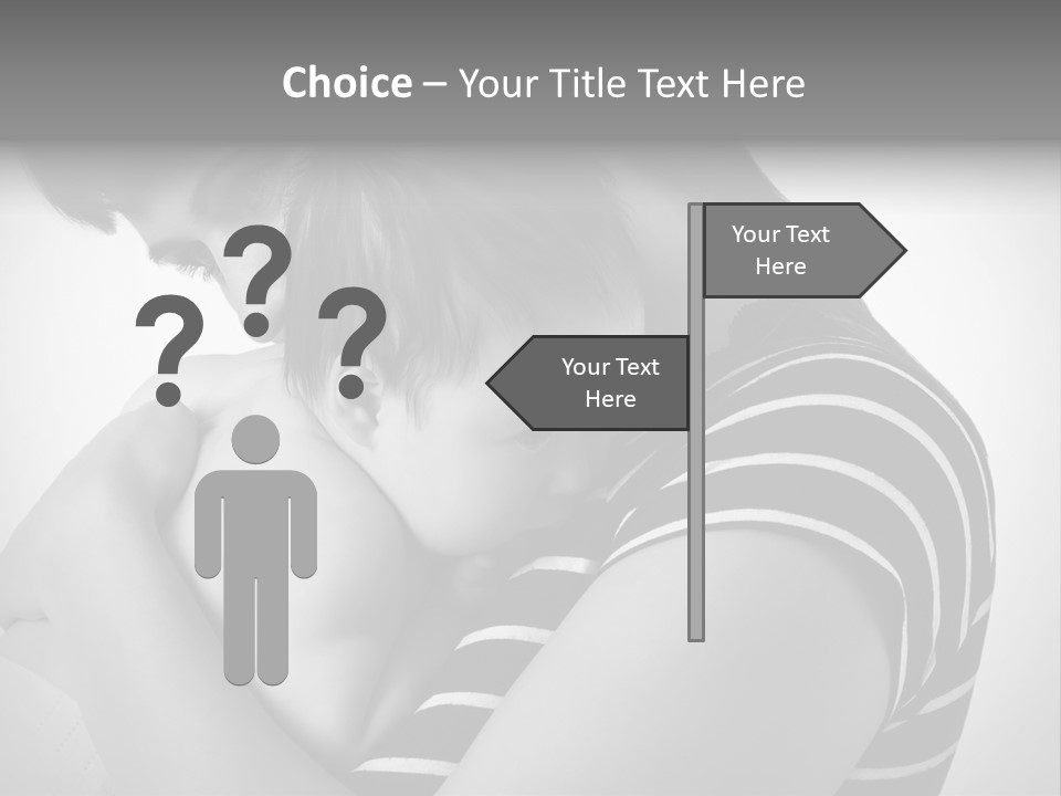 A Woman Holding A Baby In Her Arms PowerPoint Template