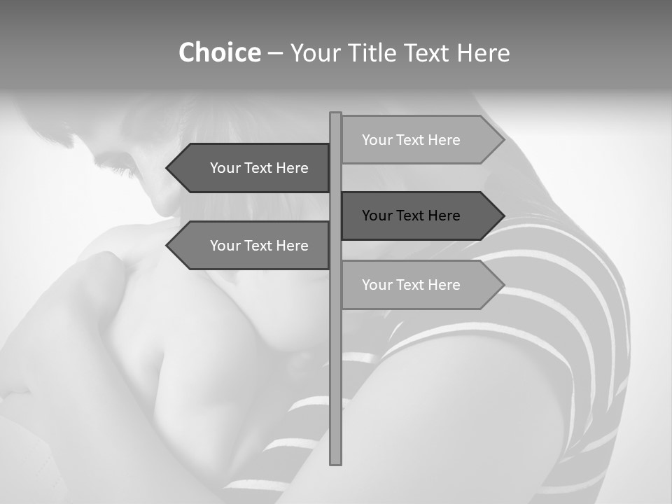 A Woman Holding A Baby In Her Arms PowerPoint Template