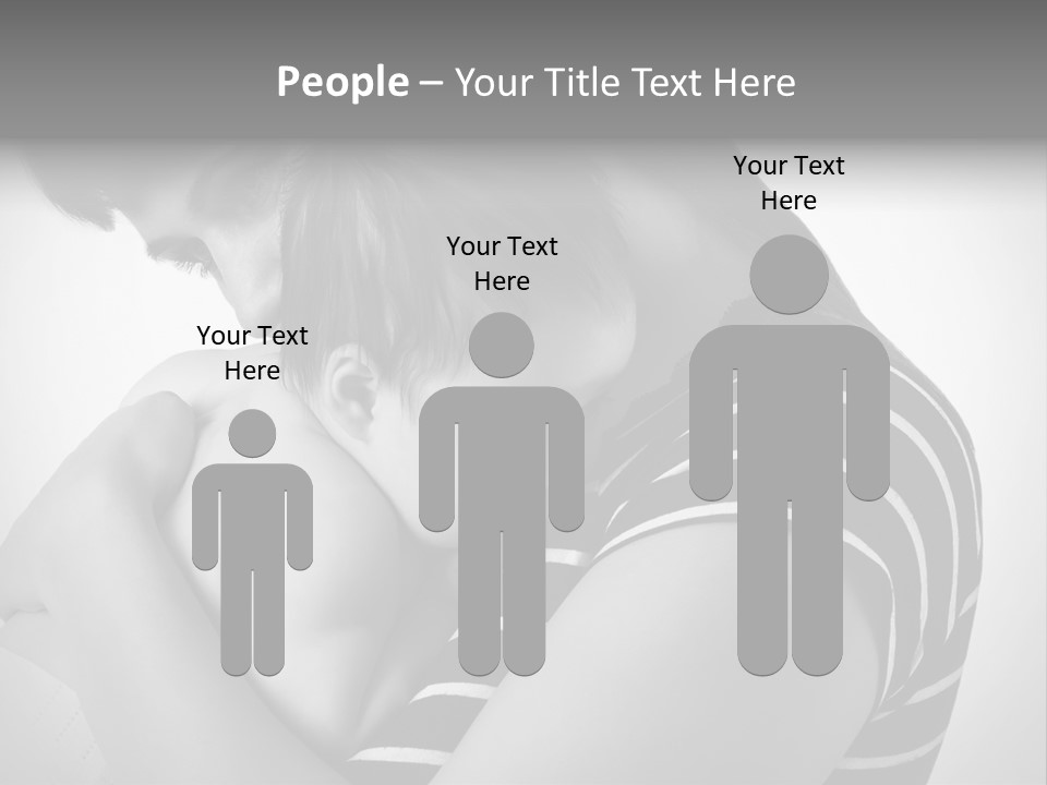 A Woman Holding A Baby In Her Arms PowerPoint Template