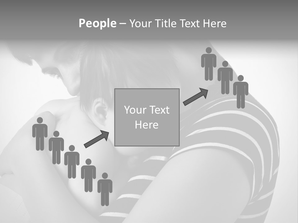 A Woman Holding A Baby In Her Arms PowerPoint Template