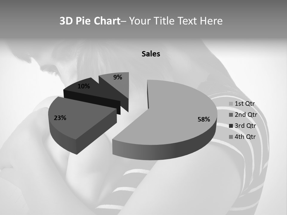 A Woman Holding A Baby In Her Arms PowerPoint Template