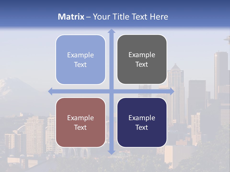 Needle Sunset Mountain PowerPoint Template