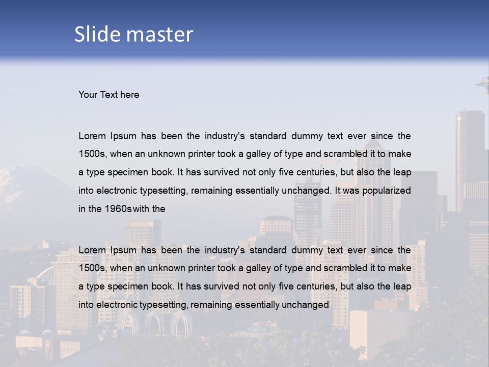 Needle Sunset Mountain PowerPoint Template