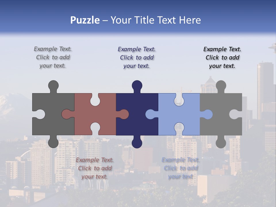 Needle Sunset Mountain PowerPoint Template