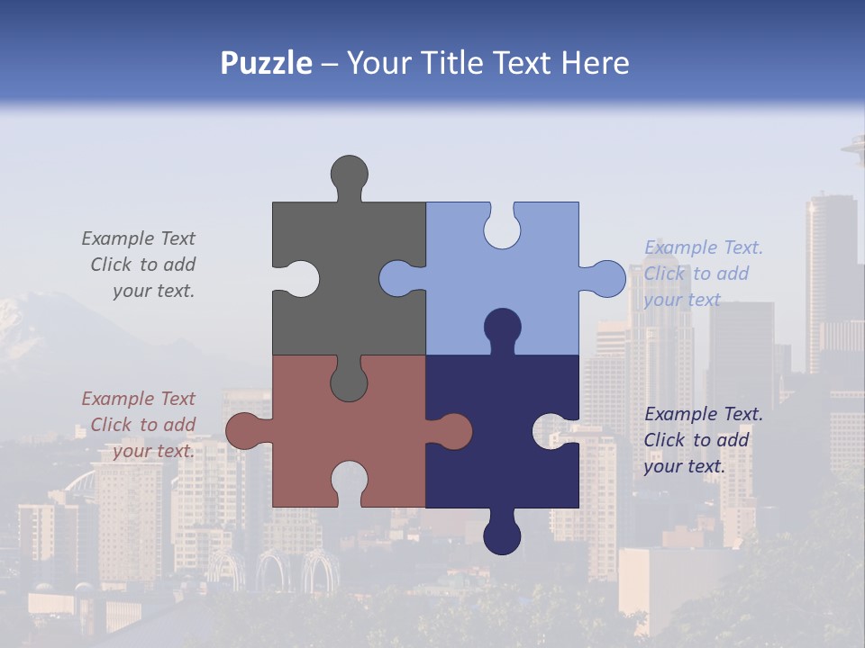 Needle Sunset Mountain PowerPoint Template