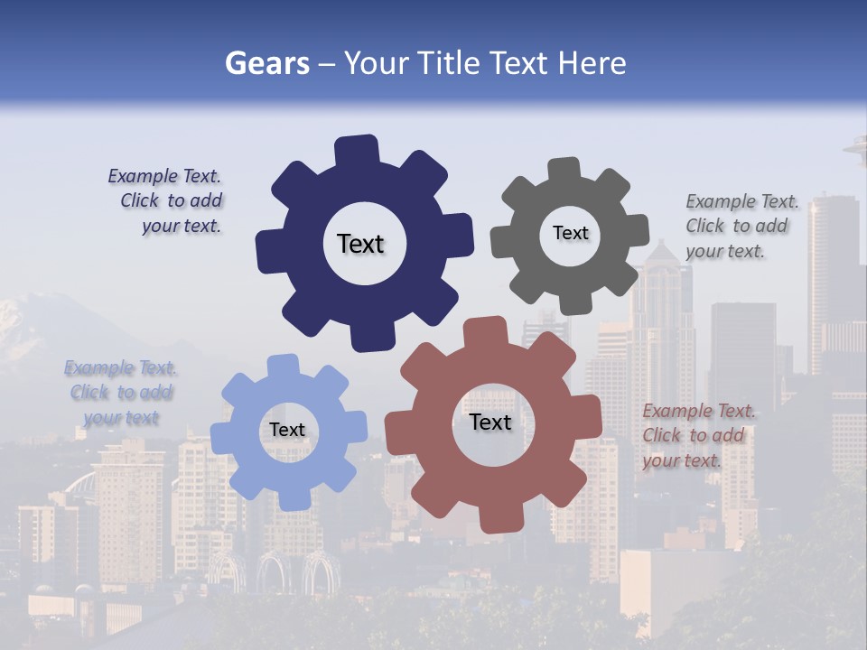 Needle Sunset Mountain PowerPoint Template