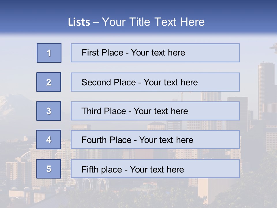 Needle Sunset Mountain PowerPoint Template