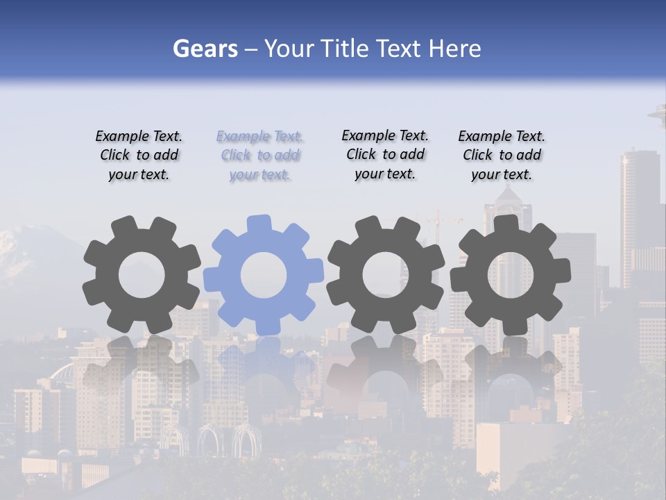 Needle Sunset Mountain PowerPoint Template