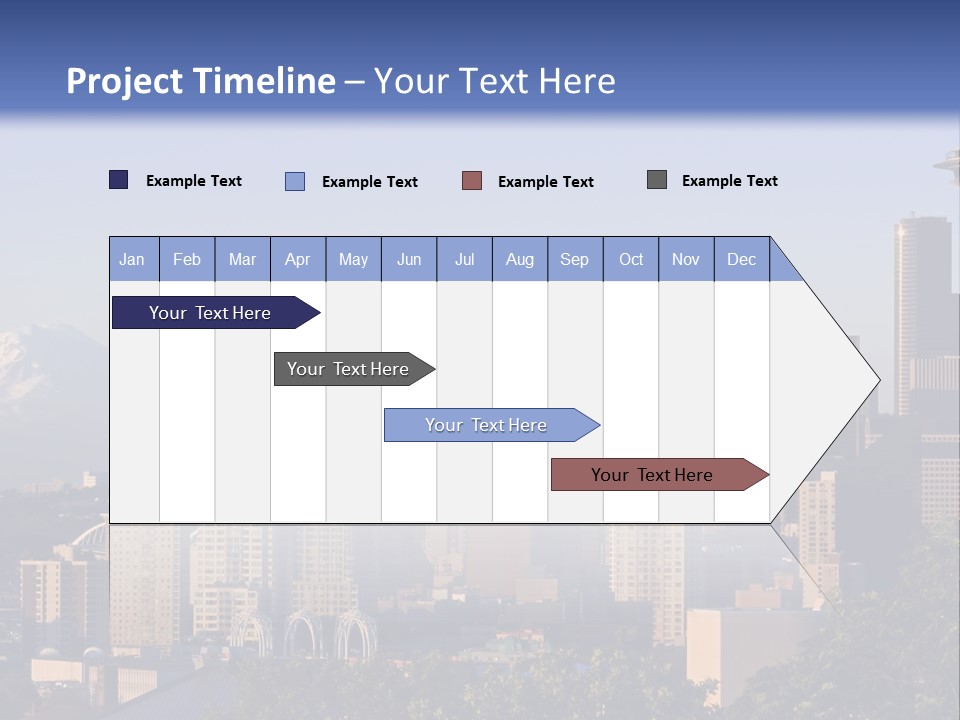 Needle Sunset Mountain PowerPoint Template